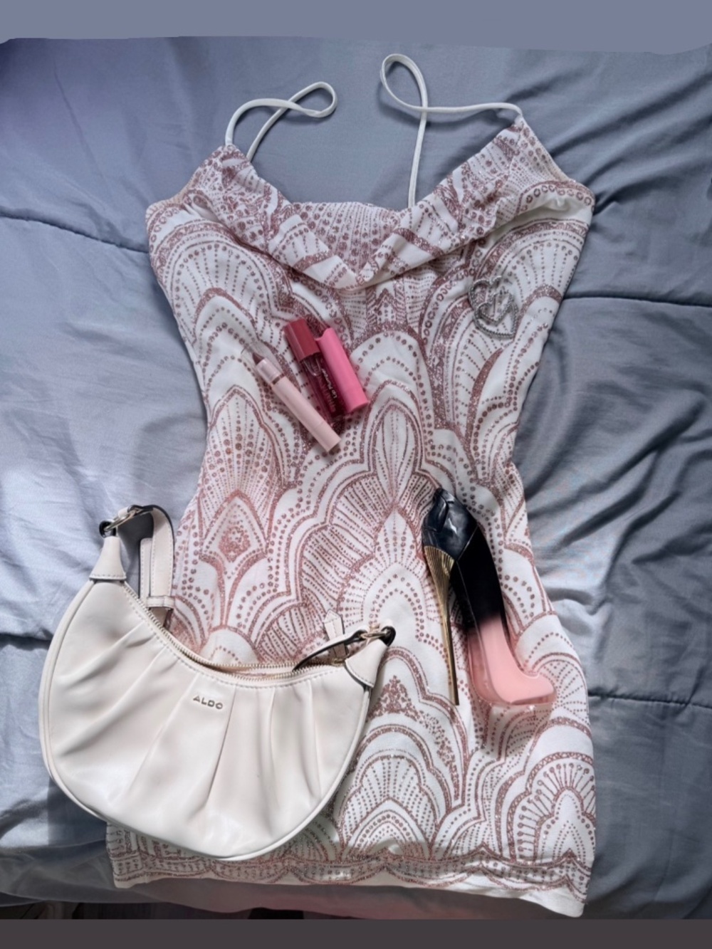 Pink Sparkly Body Con Dress💗🌸